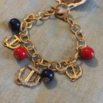 New anchor red navy charm nautical bracelet Photo 1