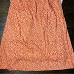 SheIn Orange and White Floral Tie Asymmetrical Hem Skirt Photo 8