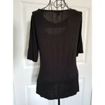 Cable & Gauge  Black Short Sleeve T-Shirt, Open Chest Area Sz.(S) Photo 1