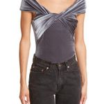 ALIX NYC Grove Twisted Bodysuit silver Photo 0