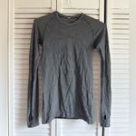 Lululemon  Swiftly Tech Long Sleeve Crew Tempo Stripe Black White Size 6 Photo 1