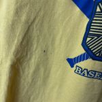 Vintage 90s Punahou Baseball T Shirt Yellow XL Extra Large Sports Single Stitch Photo 14