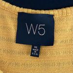 W5  Golden Yellow Button Front Knit Tank Top Photo 4