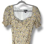 Bardot Cindy Sweetheart Dress in Soft Yellow Floral Photo 2