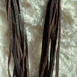 Handmade Bohemian real Leather & turquoise Tassel Earrings Photo 2