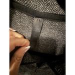 Kyodan  Alpine 1/4 Zip Double Brushed‎ Jacquard Sweater Size Black Gray Petite S Photo 1