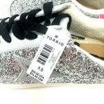 Torrid Size 9.5 Sneakers Gray Pink Star Sparkle Glitter Lace Up Flat Casual NWT Photo 5
