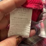 Riders By Lee  Pink Plaid Button Front Long Sleeve Shacket Photo 6