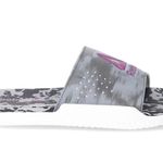 Reebok Pink and Grey Slides Photo 2