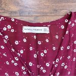 Faithfull the Brand Faithfull • Greta Mini Dress wrap button Betina Floral maroon Berry red Photo 4