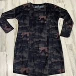 Elk Shanghai Print Silk Dress Size Small Photo 0