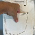 We The Free Free People Denim Jean Shorts New  27 Button Fly High Waist Ivory Photo 7