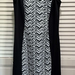 French Atmosphere  Bodycon Maxi Dress Black/White‎ Zigzag Size XS Photo 0
