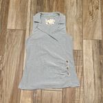 Anthropologie Maeve Striped Sleeveless Button Side & Double Breasted Design Top Photo 2