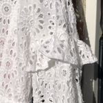SUNDRESS MARGHERITA White Eyelet Tassels Mini Dress M Size M Photo 6