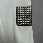 Haute Hippie  white tank with studded pocket detail L Photo 3