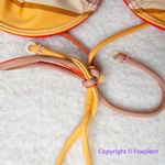 New! Zulu & Zephyr Free People Sun Stripe Balconette Tie Bikini Top, size 12 Red Photo 3