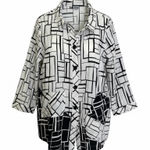 John Mark  Art to wear geo print button down Photo 0