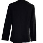 Black Knit Rhinestone Trim Blazer Jacket Women's 10 Todd & Olivia Photo 4