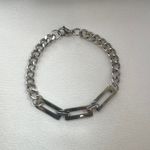 Link Chain Bracelet for Men Women Streetwear Punk Hip Hop Unisex Style Silver Photo 4