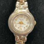 VINTAGE CHERYL TIEGS SILVER TONE GOLD TONE LINK WATCH Photo 0