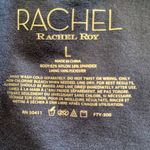 Rachel Roy RACHEL Women's Standard Ruched Halter One Piece Swimmer Sz L Photo 4