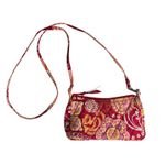 Vera Bradley Quilted "Raspberry Fizz" Crossbody Handbag Paisley Pink Photo 1