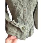 Maurice's Maurice’s dark green Jean denim button up womens small Photo 3