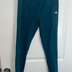 Curves N Combat Boots Teal Scrunch Butt Pockets Active Workout Stretchy Leggings Blue Size 26 Photo 7