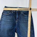 Silver Jeans  Womens‎ 27 Blue Fleet Kick Crop Denim Raw Hem High Rise Cotton Photo 6