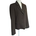 J.Crew Vintage  100% Wool Blazer Suit Jacket Brown Classic Chic Career Womens 10 Photo 2