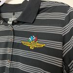 Nike  Golf Tour Performance Women's M Polo Shirt Indianapolis Speedway Stripe NWT Photo 2
