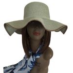 Disney SOMETHING SPECIAL Wide Brim Hat Green Parks Paper NEW Photo 0