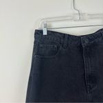 Princess Polly  Black Denim Distressed Mom Straight Leg Jeans Size 8 Photo 1