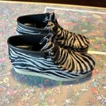Clarks Clark’s Calf Hair Wallaby Boots in Zebra Photo 1