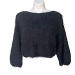 Free People NWT, Flurry Eyelash Sweater In Black, Sz S Photo 1