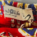 Natural Life  NEW Bailey Maxi Dress Red Navy Boho Floral Smocked Bodice Size L Photo 6