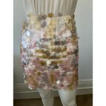 French Connection New with tags womens shimmery beaded sequin cream mini dress S Photo 13