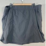 prAna Arch Skort Plus Chalkboard Gray Athletic Size 2X Hiking Outdoor Athleisure Photo 0