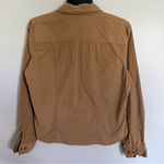 st. john's bay Women’s St. John’s Bay Long Sleeve Corduroy Button Down Shirt Size Medium Tan Photo 10