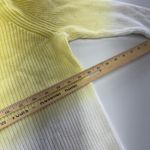525 America Sweater Womens Small Yellow White Ombre Knit Cotton Blend Photo 6