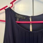 Ted Baker  navy chiffon midi dress Photo 1