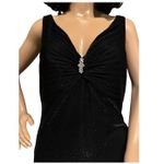 Onyx Nite Iridescent Dark Black Blue Sleeveless Embellished Formal DRESS size 12 Photo 2
