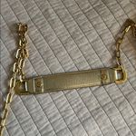 Tory Burch  brown leather logo fold over gold chain rare crossbody bag Photo 3