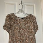 Max edition  Multicolor Animal Print Short Sleeve Blouse XL Photo 4