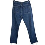 SLVRLAKE London Jeans Size 27 Blue Raw Hem High Rise Straight Leg Denim Photo 7