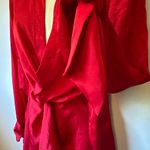 Elegant Red Long Sleeve Dress Size 0 Photo 5