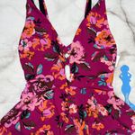 Skinny Dippers HOT HOUSE PINK Too Too Plunge Skirt One Piece Swimsuit Small New Photo 2