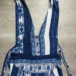 Free People All Shook Up Sleeveless Open Tie Back Jumpsuit Size 0 Bohemian Photo 4