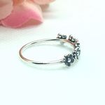 Blooming Five Flower Ring | Size 8 Silver Photo 6